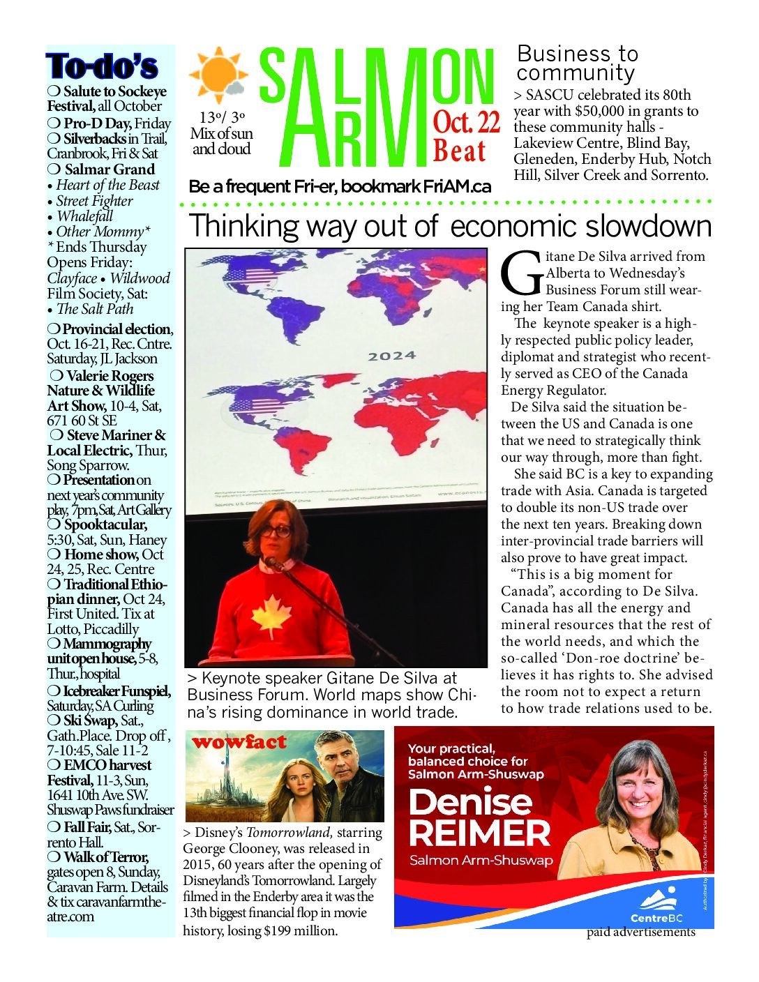 Salmon ARM Beat – current issue