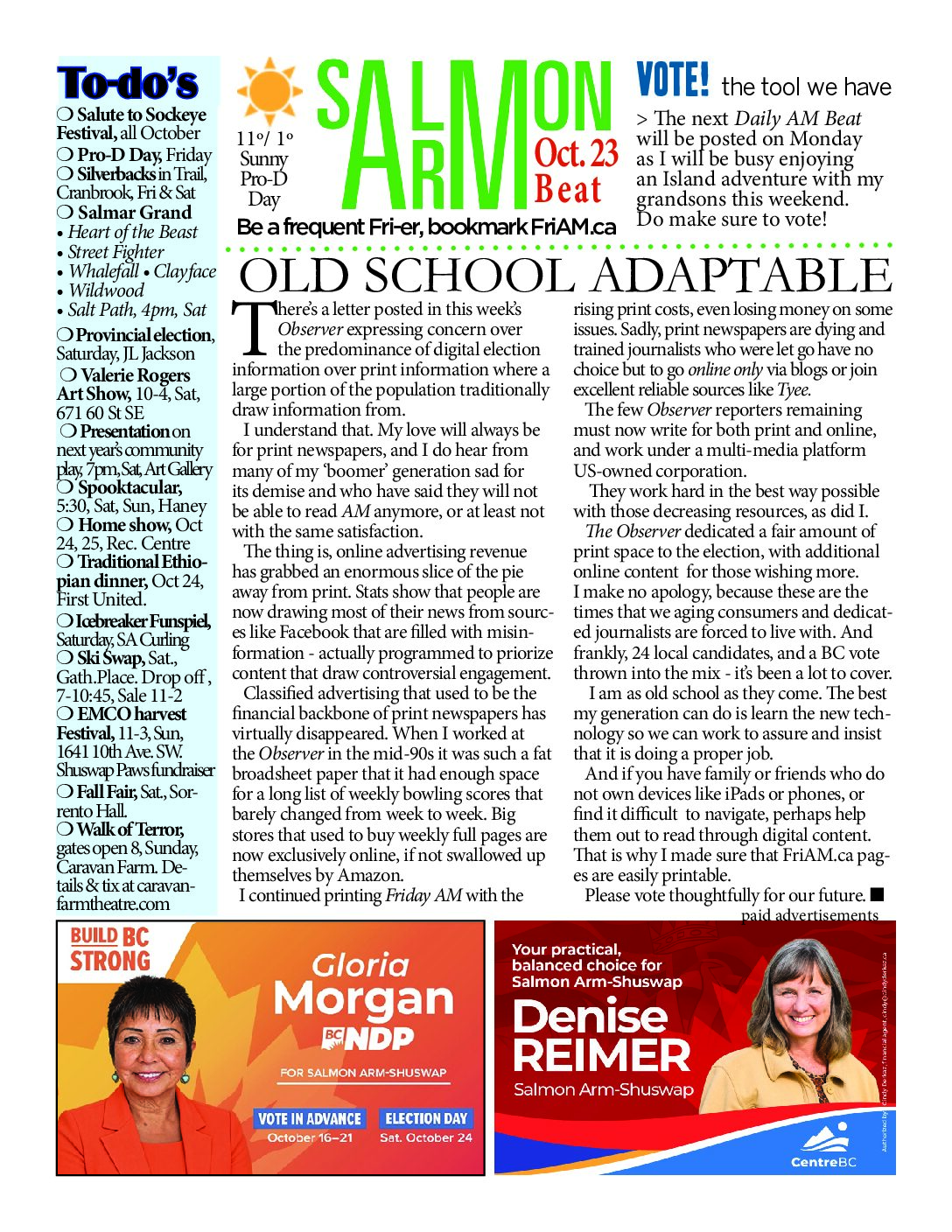 Salmon ARM Beat – current issue