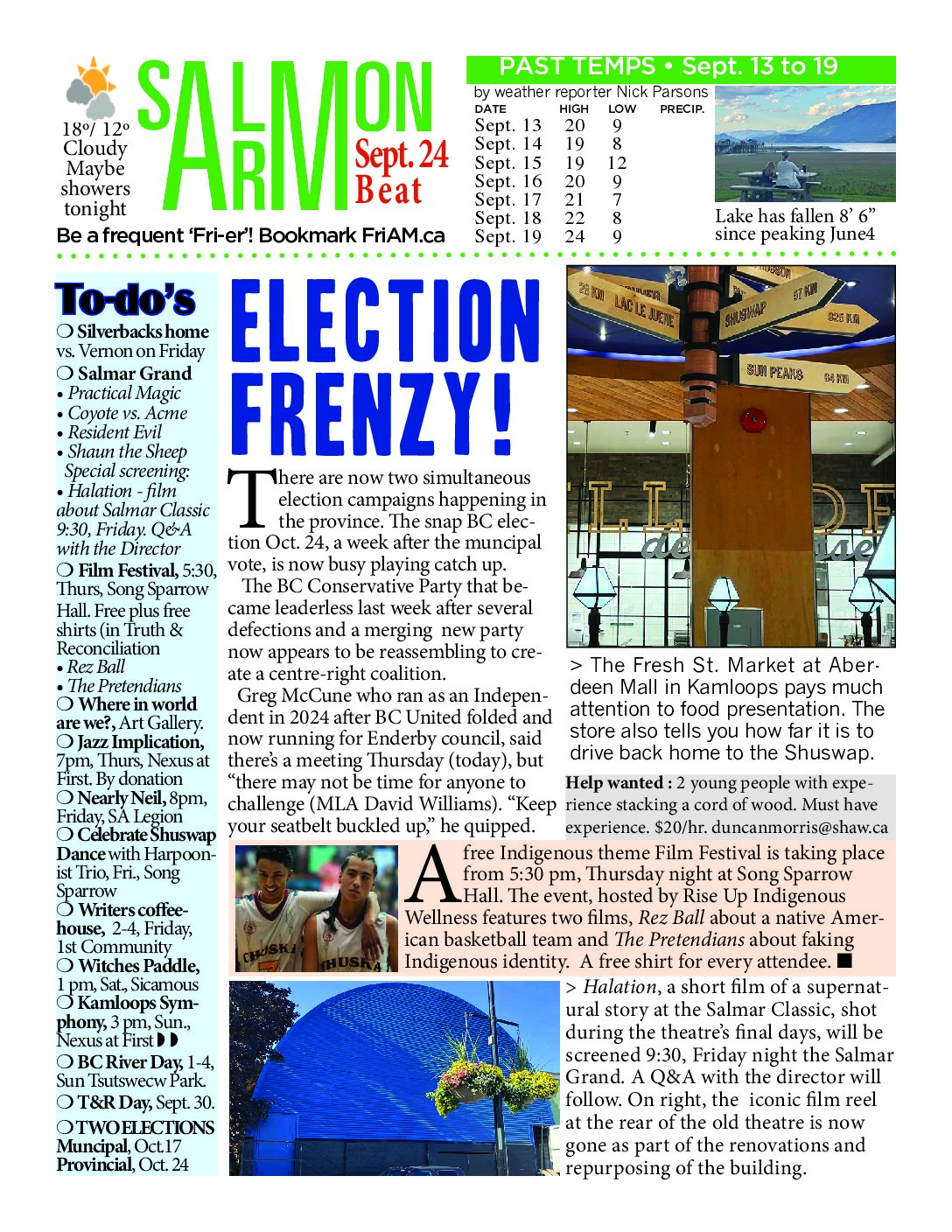 Salmon ARM Beat – current issue