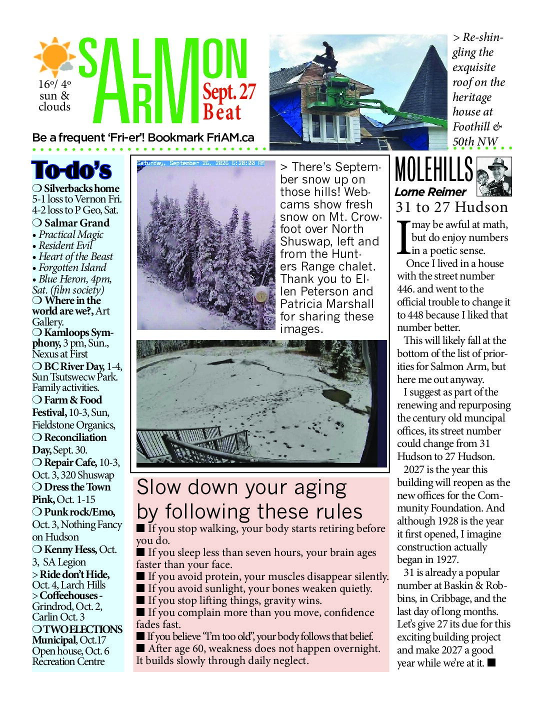 Salmon ARM Beat – current issue